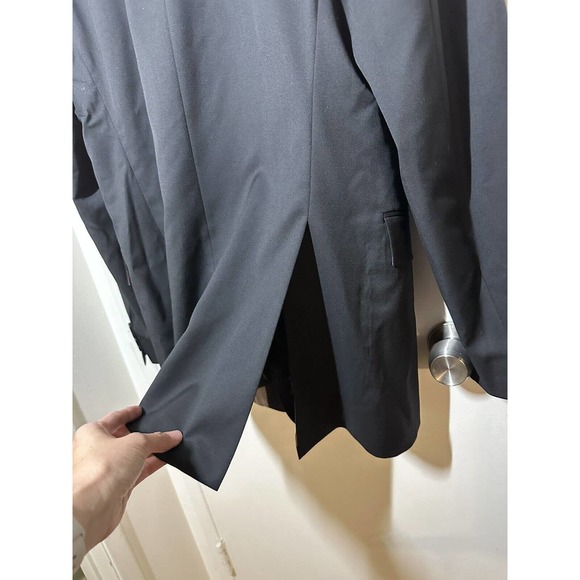 Hugo Boss Black Blazer Men's Sz 44L Virgin Wool Sport Coat Formal suit Jacket - Picture 3 of 11